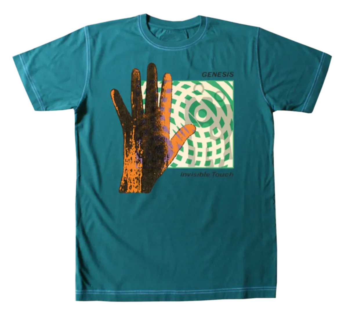 Genesis Invisible Touch Green Vintage T-Shirt