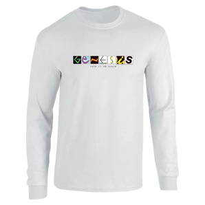 Genesis Turn It On Again Logo White Long Sleeve T-Shirt