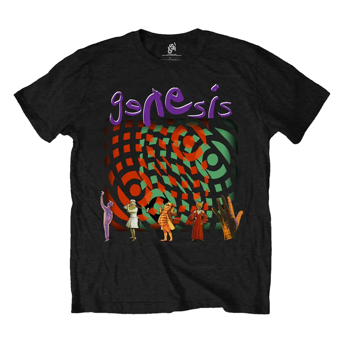 Genesis Collage Unisex Black T-Shirt