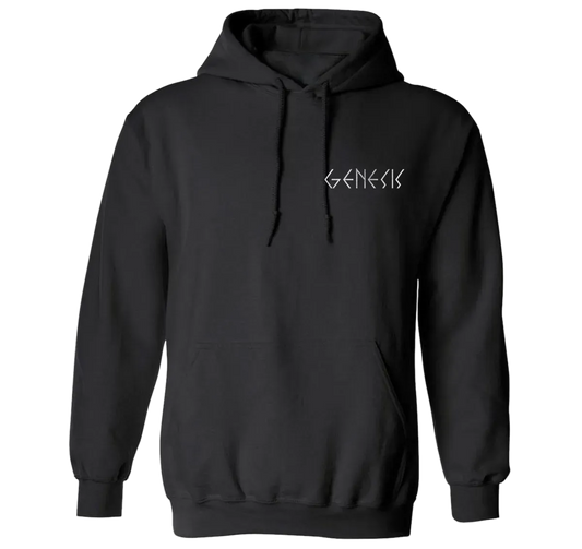 Genesis Shrine Auditorium 1975 Black and White Hoodie