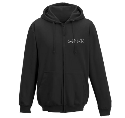 Genesis Shrine Auditorium 1975 Black and White Zip Hoodie