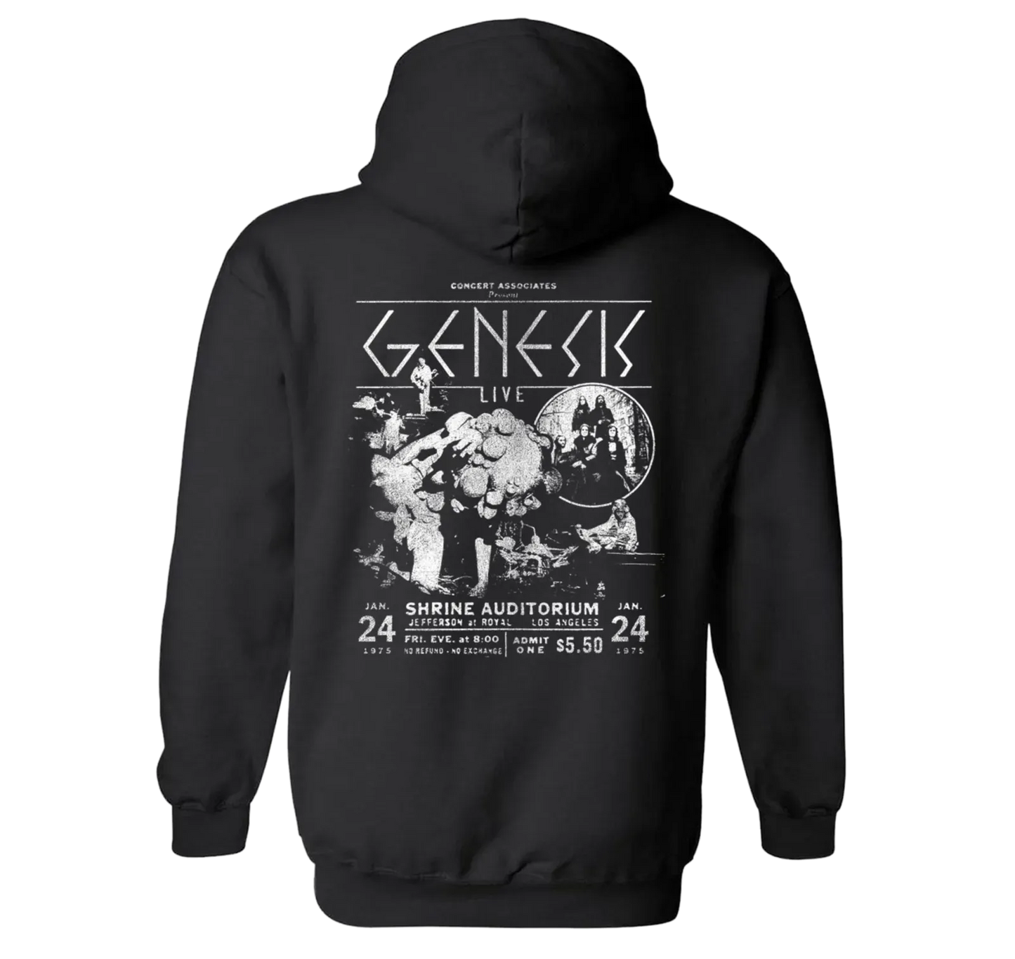 Genesis Shrine Auditorium 1975 Zip Hoodie