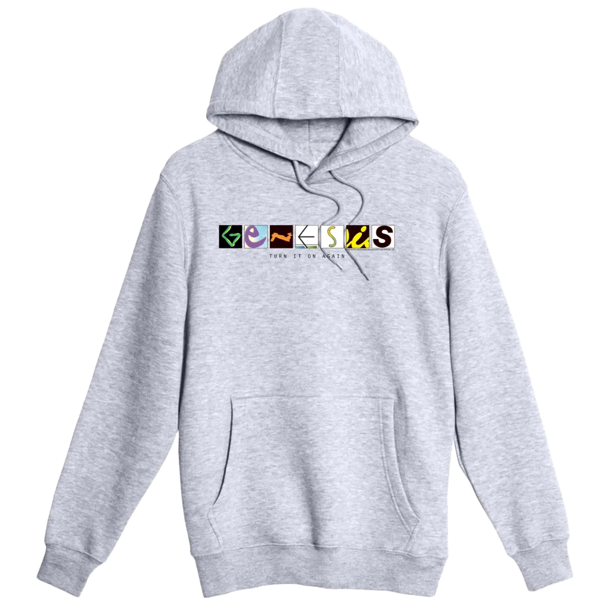 Genesis Turn It On Again Logo Grey Pullover Hoodie