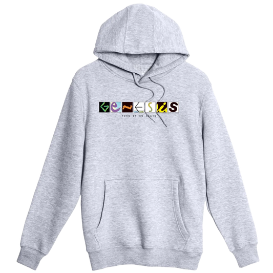 Genesis Turn It On Again Logo Grey Pullover Hoodie