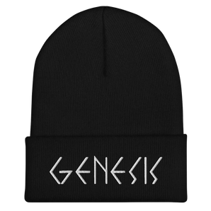 Genesis White Embroidered Beanie