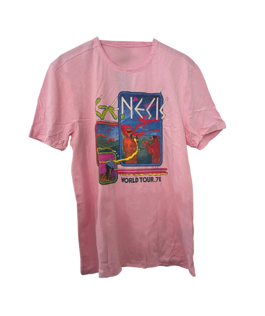 Genesis World Tour '78 Pink T-Shirt