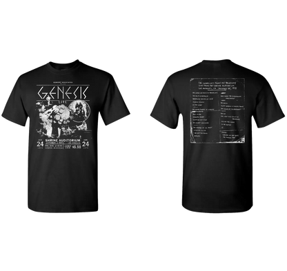 Shrine Auditorium 1975 Black and White Set List T-Shirt
